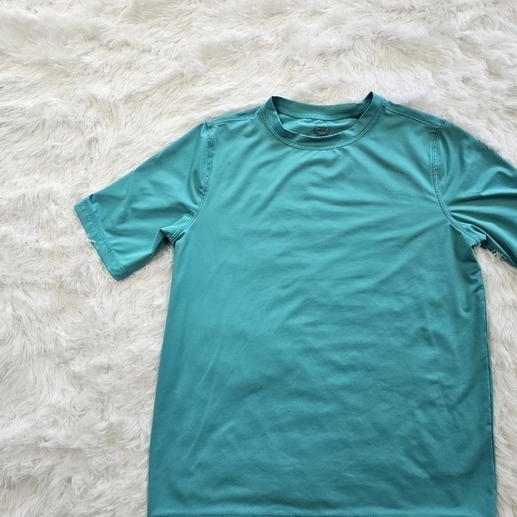RASH guard swim shirt size large 10-12 Husky turquoise - Picture 7 of 7